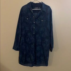 Denim long sleeve shirt